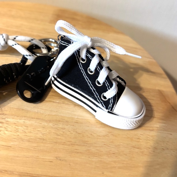 Unisex black and white sneaker maximalist key ring bag charm NWT - Picture 4 of 7